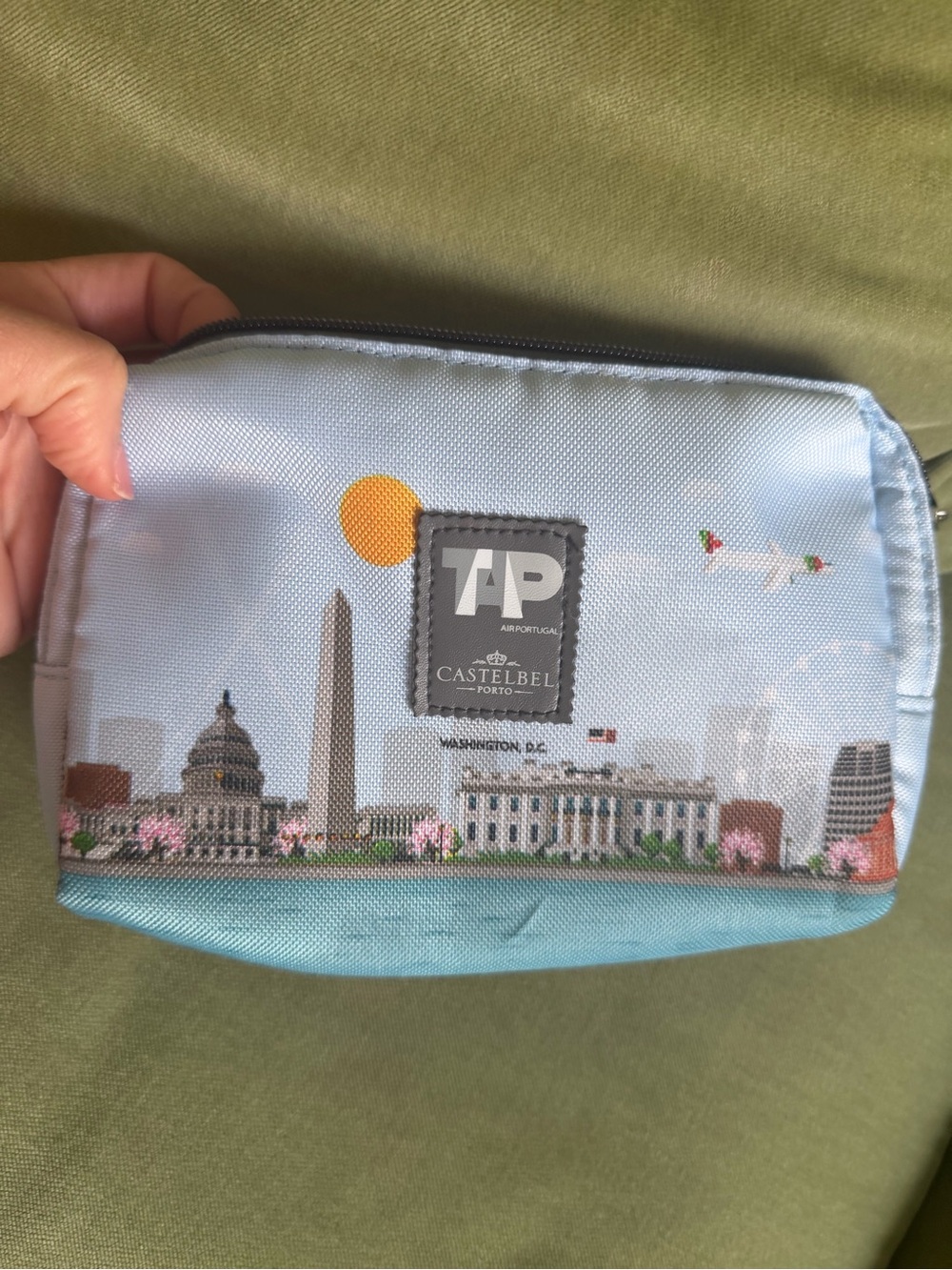 🗽TAP x Castelbel Washington DC Travel Pouch - Light Blue